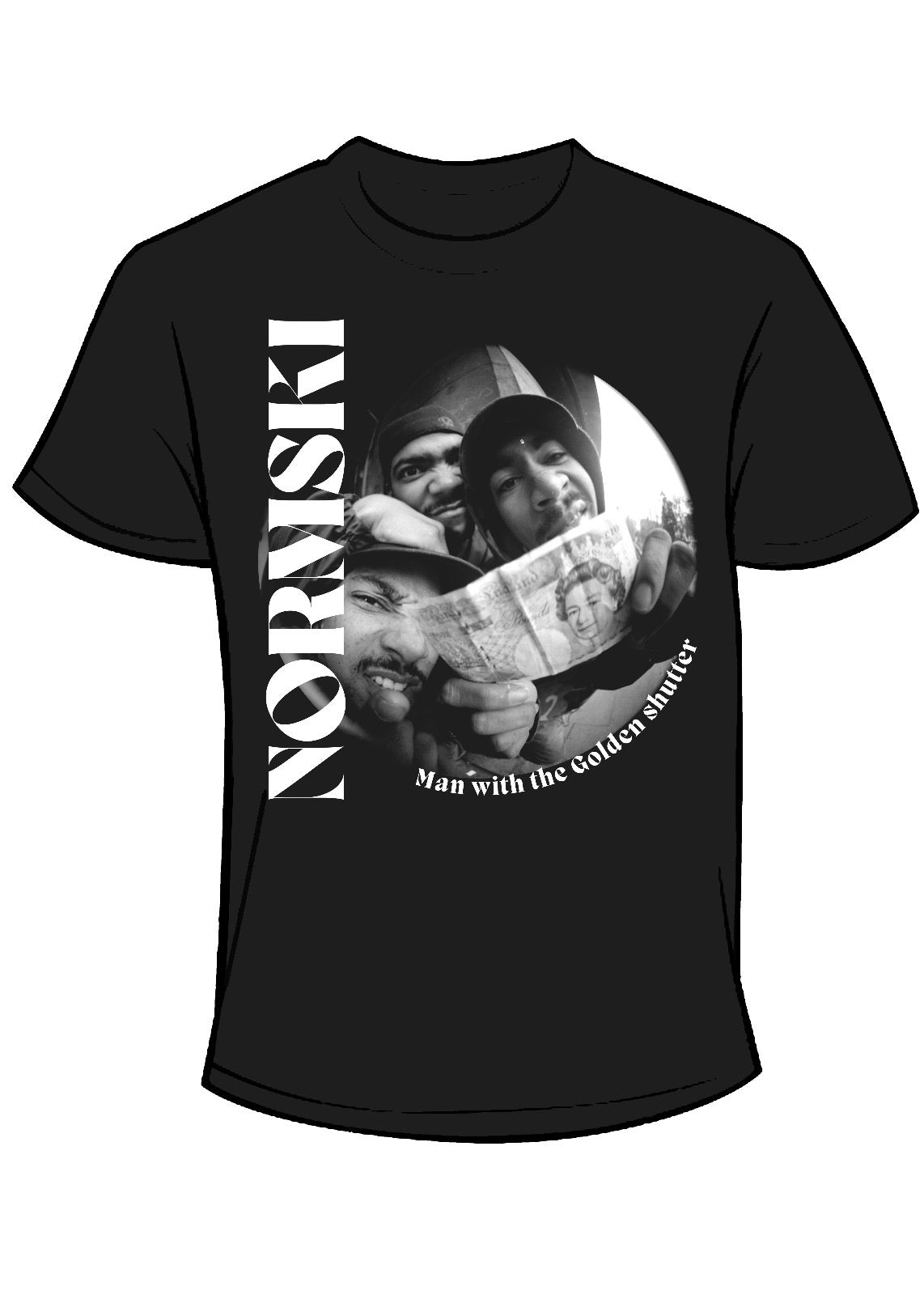 NORMSKI: Man With The Golden Shutter - Official T-Shirt