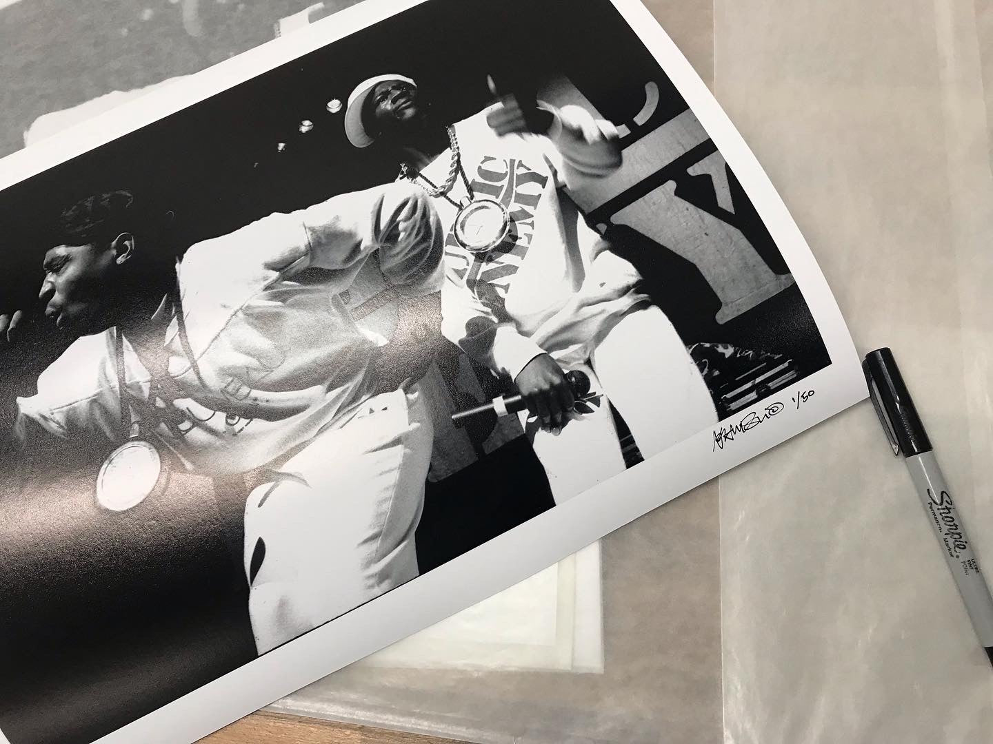 CHUCK D & FLAVOR FLAV - PUBLIC ENEMY LIVE AT DEF JAM 87 - 12x16 Archival print