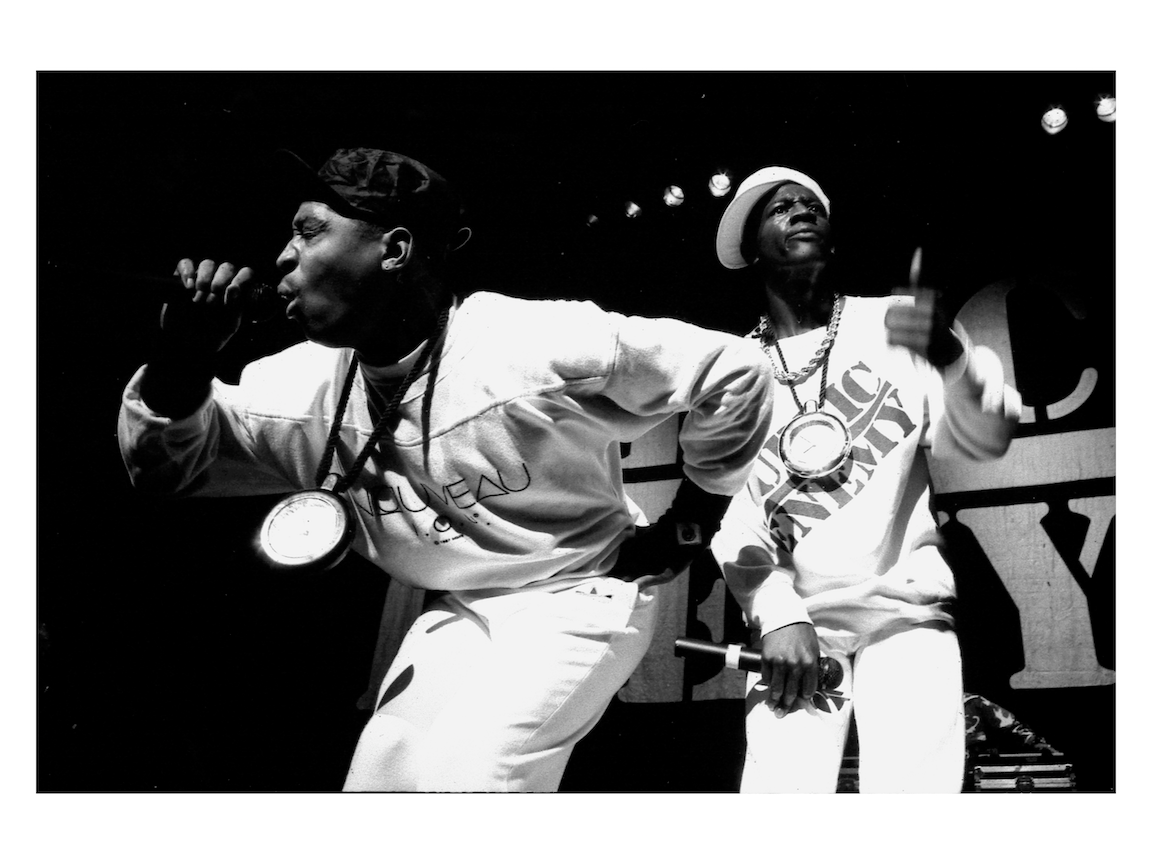 CHUCK D & FLAVOR FLAV - PUBLIC ENEMY LIVE AT DEF JAM 87 - 12x16 Archival print